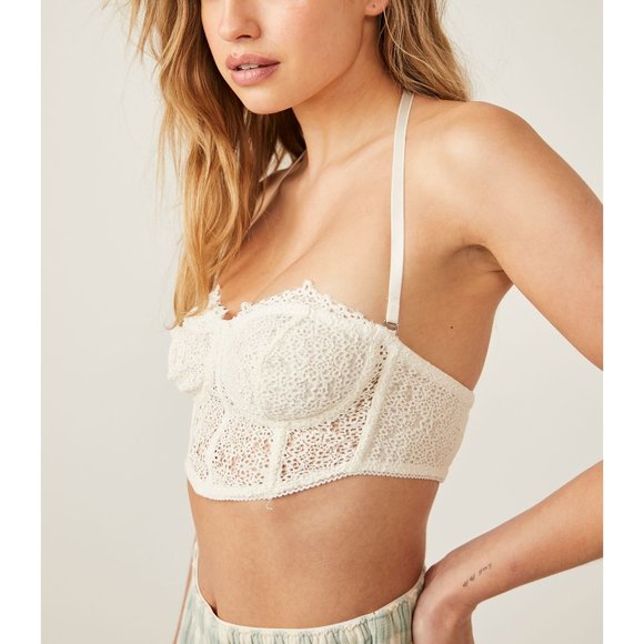 FREE PEOPLE Madi Lace Corset / Ivory - Picture 7 of 10